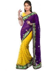 Tarumaru Self Design Daily Wear Georgette, Chiffon Sari